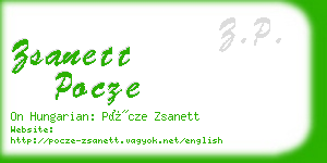 zsanett pocze business card